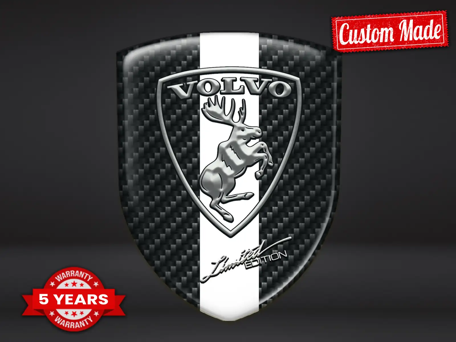Volvo Insignias Silicona Auto Resistentes Alta Calidad Profesional